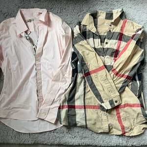 2 Burberry shirts